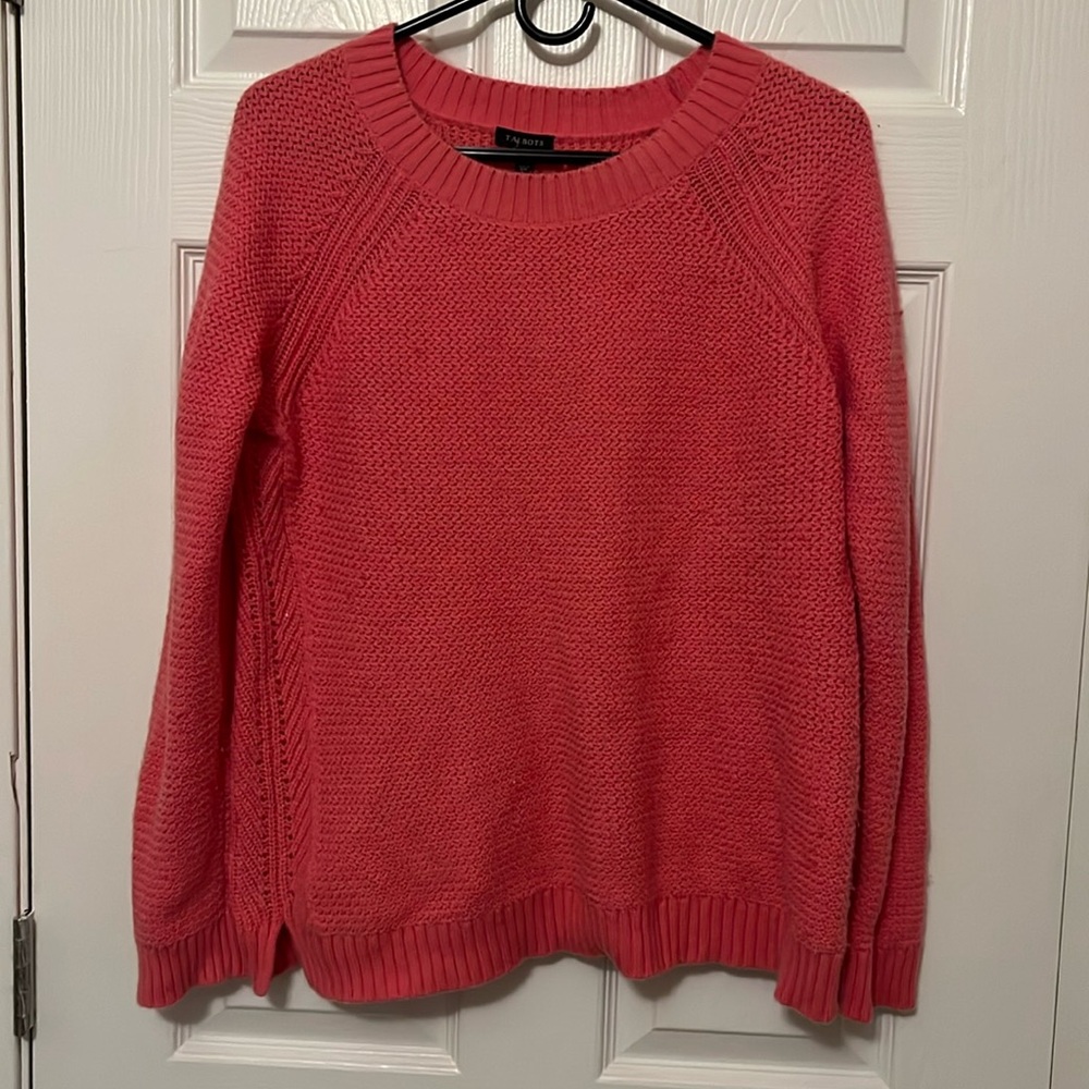 Talbots Coral Pink Crewneck Sweater Women’s Medium